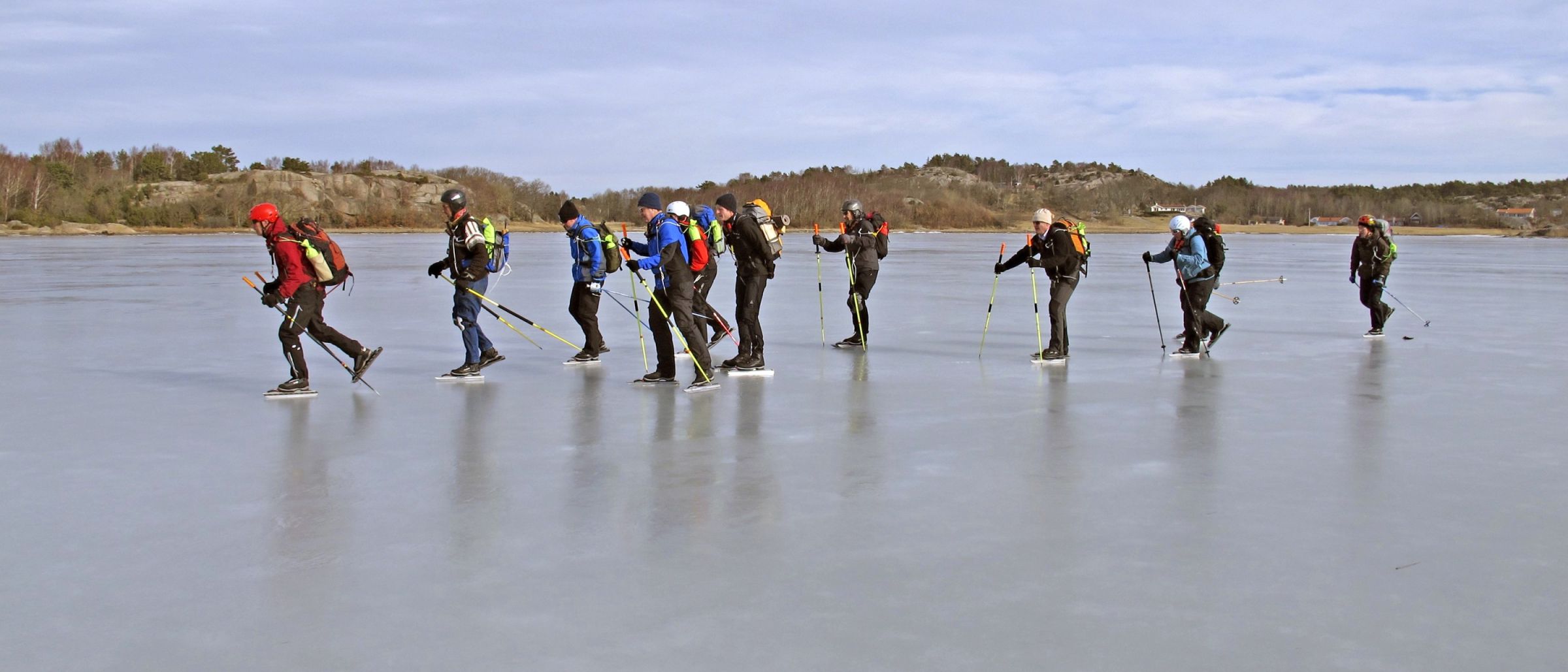 Unsere Gruppe auf dem Eis