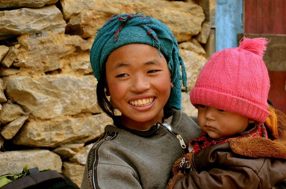 Geschwister im Khumbu-Tal