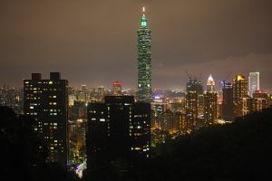 Der beste Blick auf den Taipei vom Elephant Hill