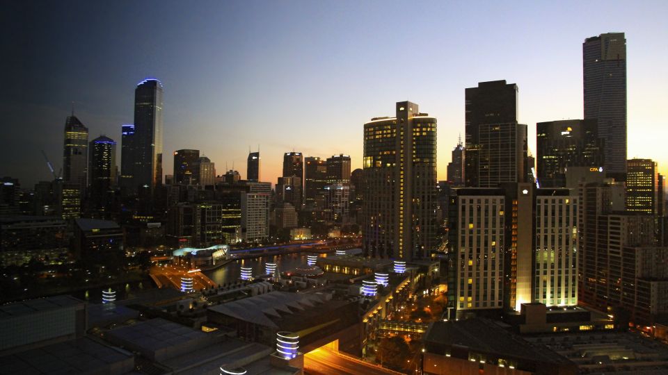 Melbourne bei Sonnenuntergang
