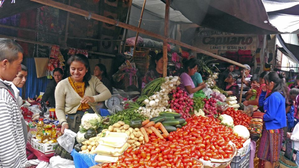 Auf dem berühmten Markt in Chichicastenango
