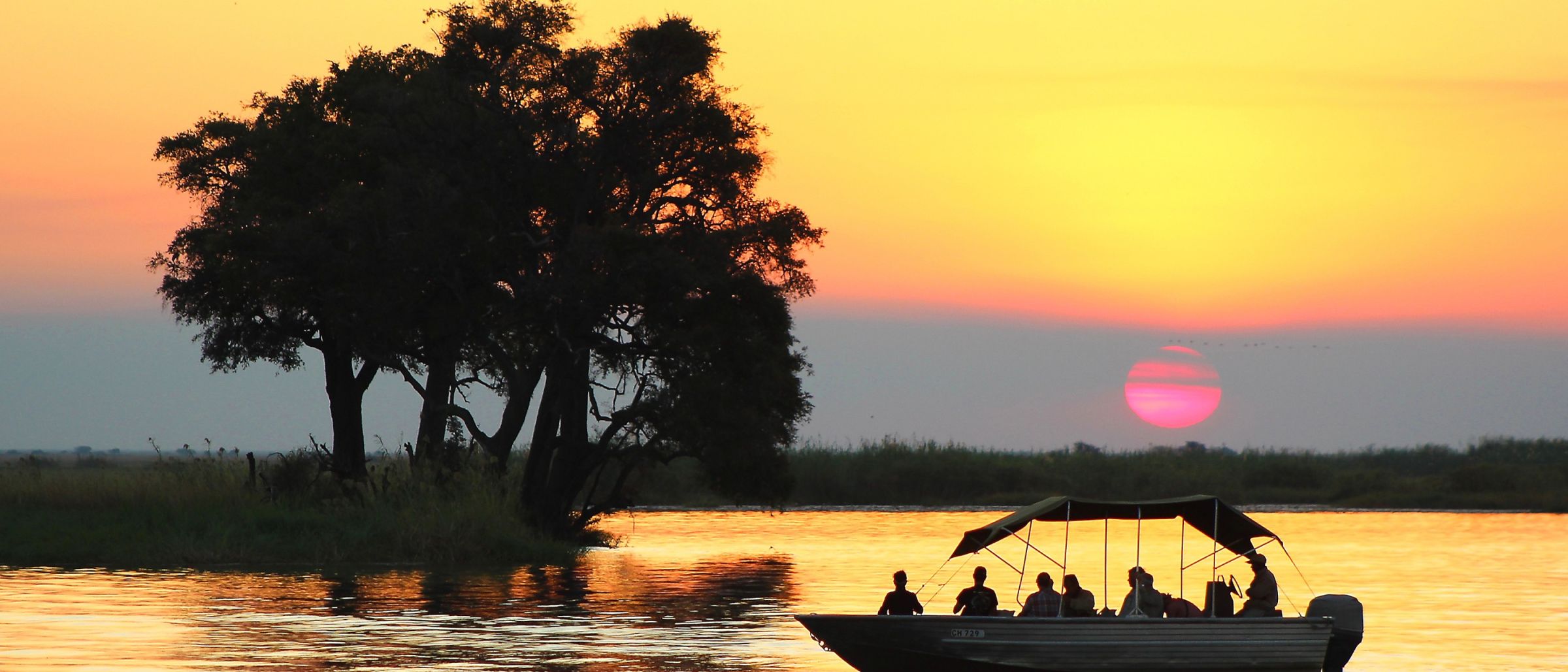 Bootsfahrt auf dem Chobe-Fluss