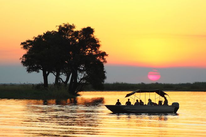 Bootsfahrt auf dem Chobe-Fluss