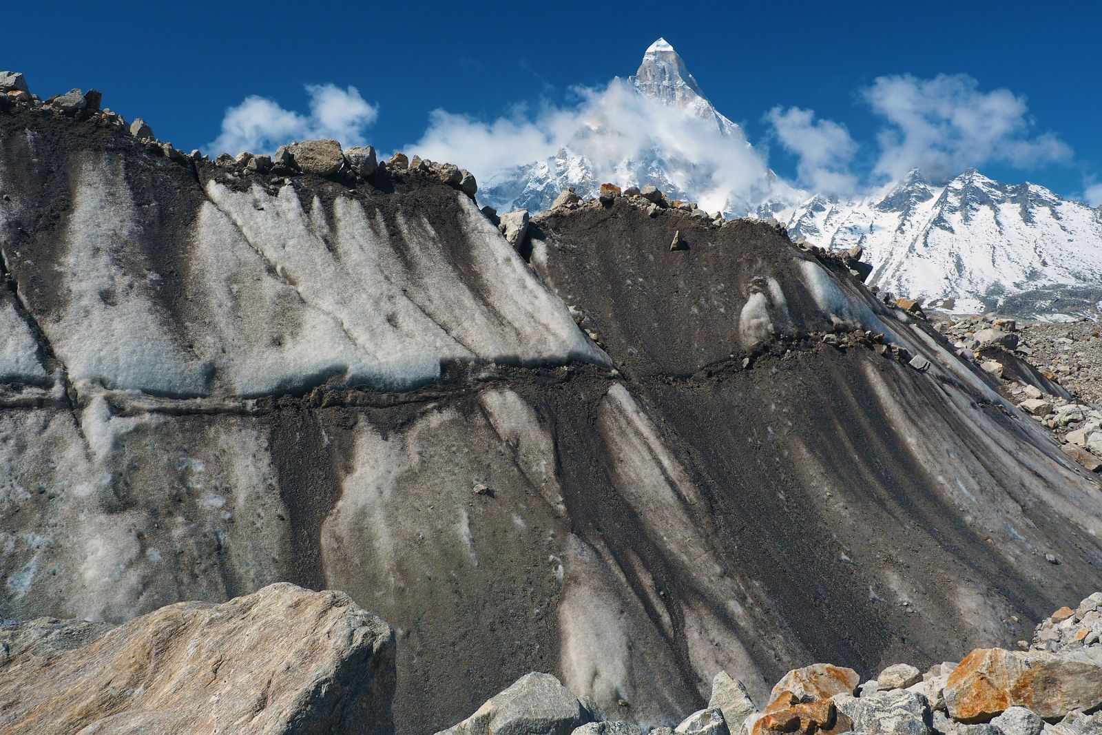 Der Shivling die „Rakete des Garhwal“ wacht über dem Gangotri-Gletscher