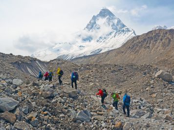 Im Auf und Ab über den Gangotri-Gletscher