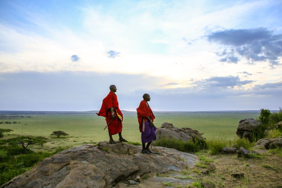 Massai schauen in die Weite
