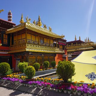 im Jokhang-Tempel in Lhasa