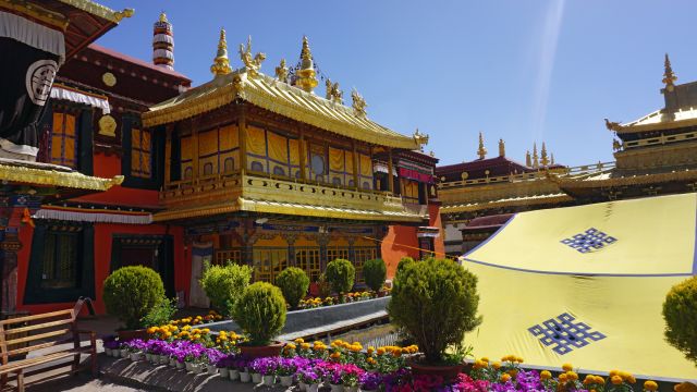 im Jokhang-Tempel in Lhasa