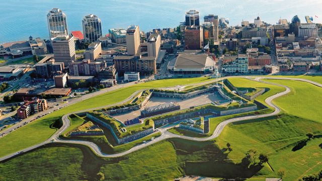Halifax und seine bekannte Zitadelle aus der Vogelperspektive