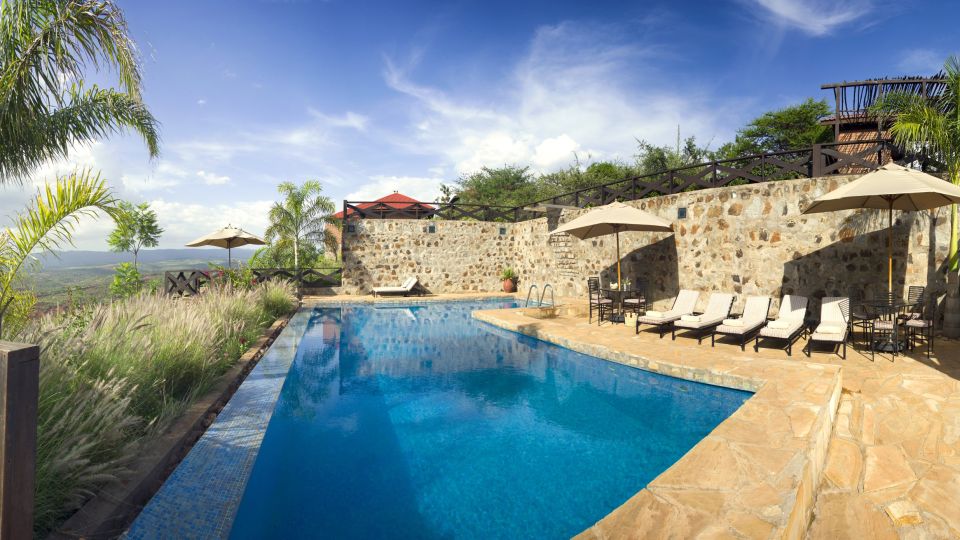 Pool der Bashay Rift Lodge