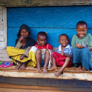 Kinder in Kahuzi Biega Gegend