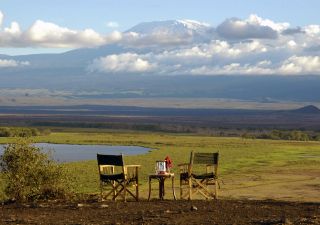 Blick auf den Kilimanjaro von der Amboseli Serena Safari Lodge