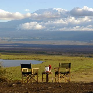 Blick auf den Kilimanjaro von der Amboseli Serena Safari Lodge