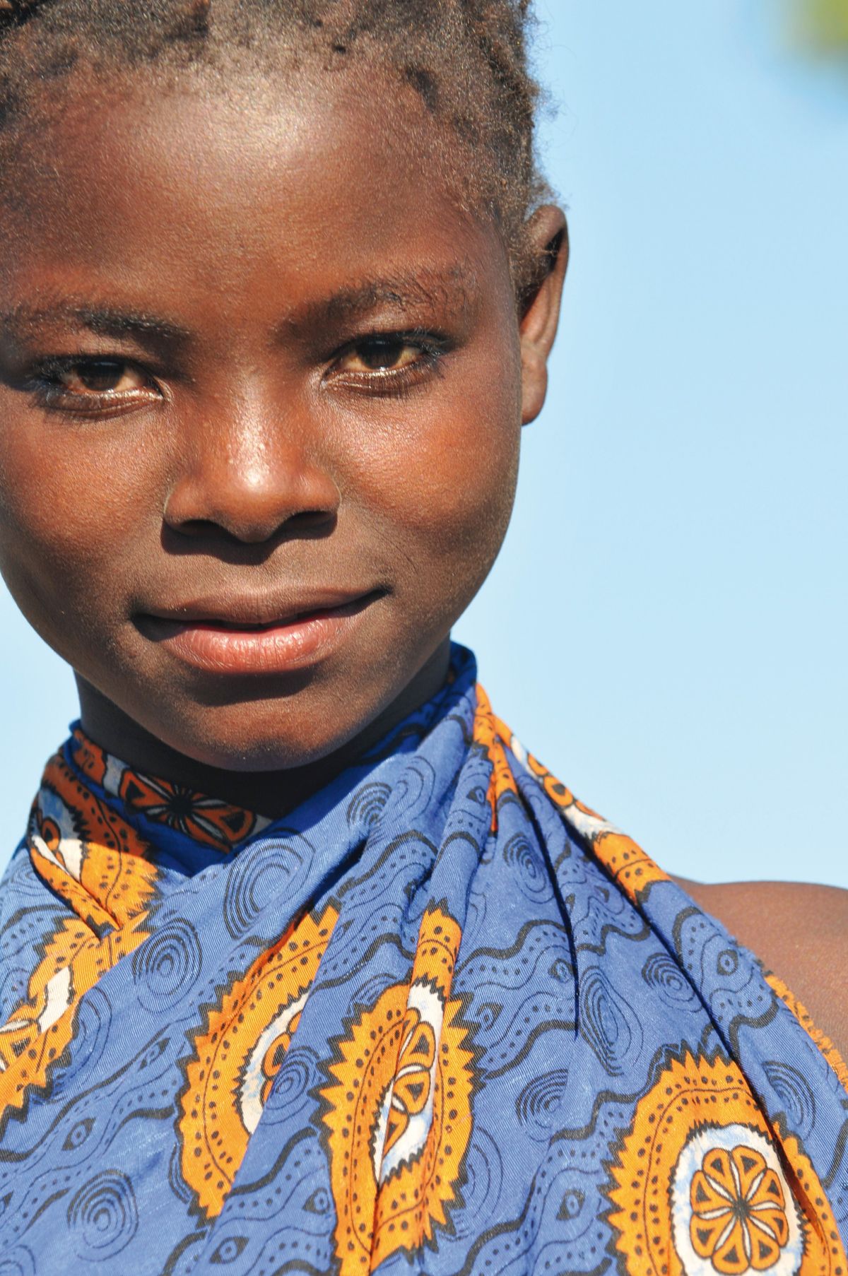 Freundliches Mädchen, Mosambik