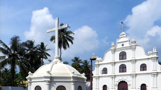 Portugiesische Kirche in der Altstadt Fort Kochi.