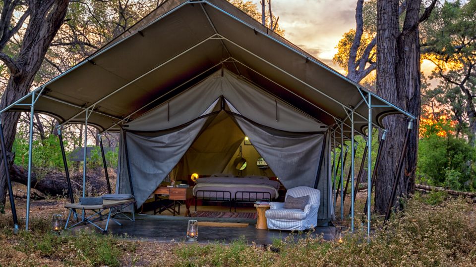 Einblick in ein luxuriöses Zelt