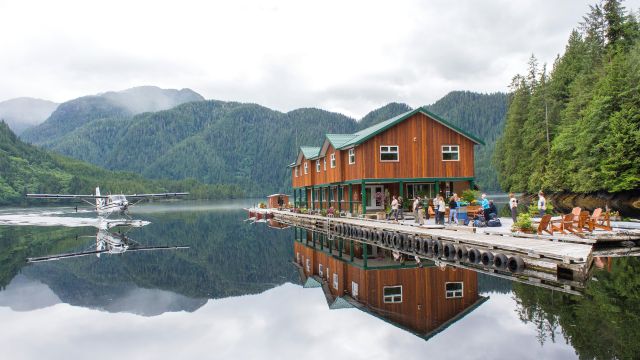 Great Bear Lodge mit Wasserflugzeug