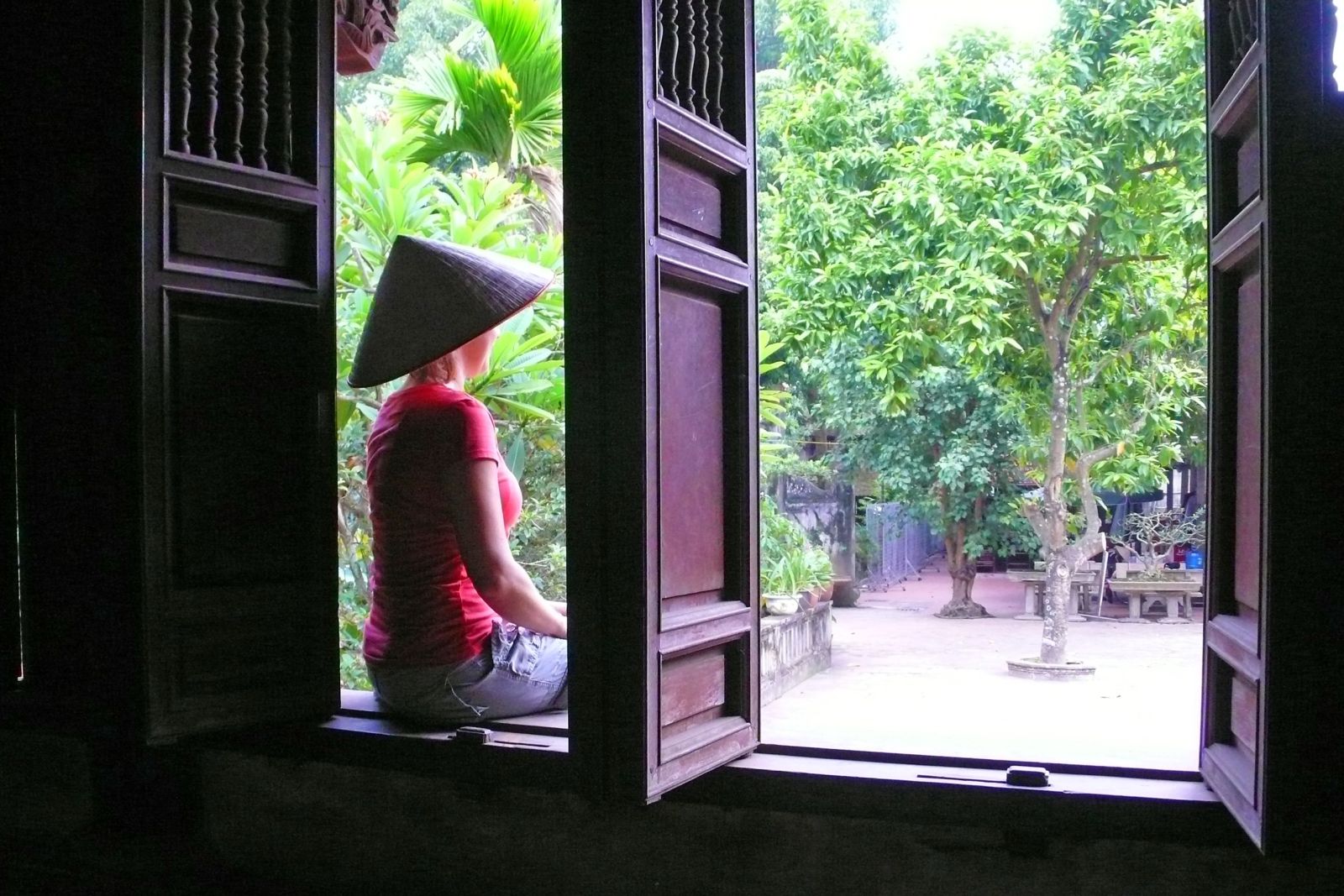 Stillleben in einem Tempel in Vietnam