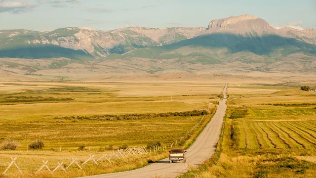 Ansicht der Frontberge der Rocky Mountains, Montana