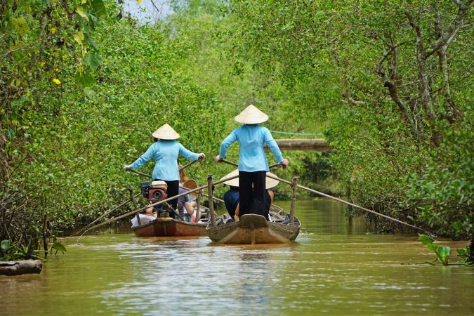 Unterwegs im Mekongdelta © Diamir