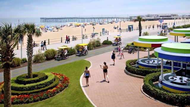 Strand und Promenade in Virginia Beach