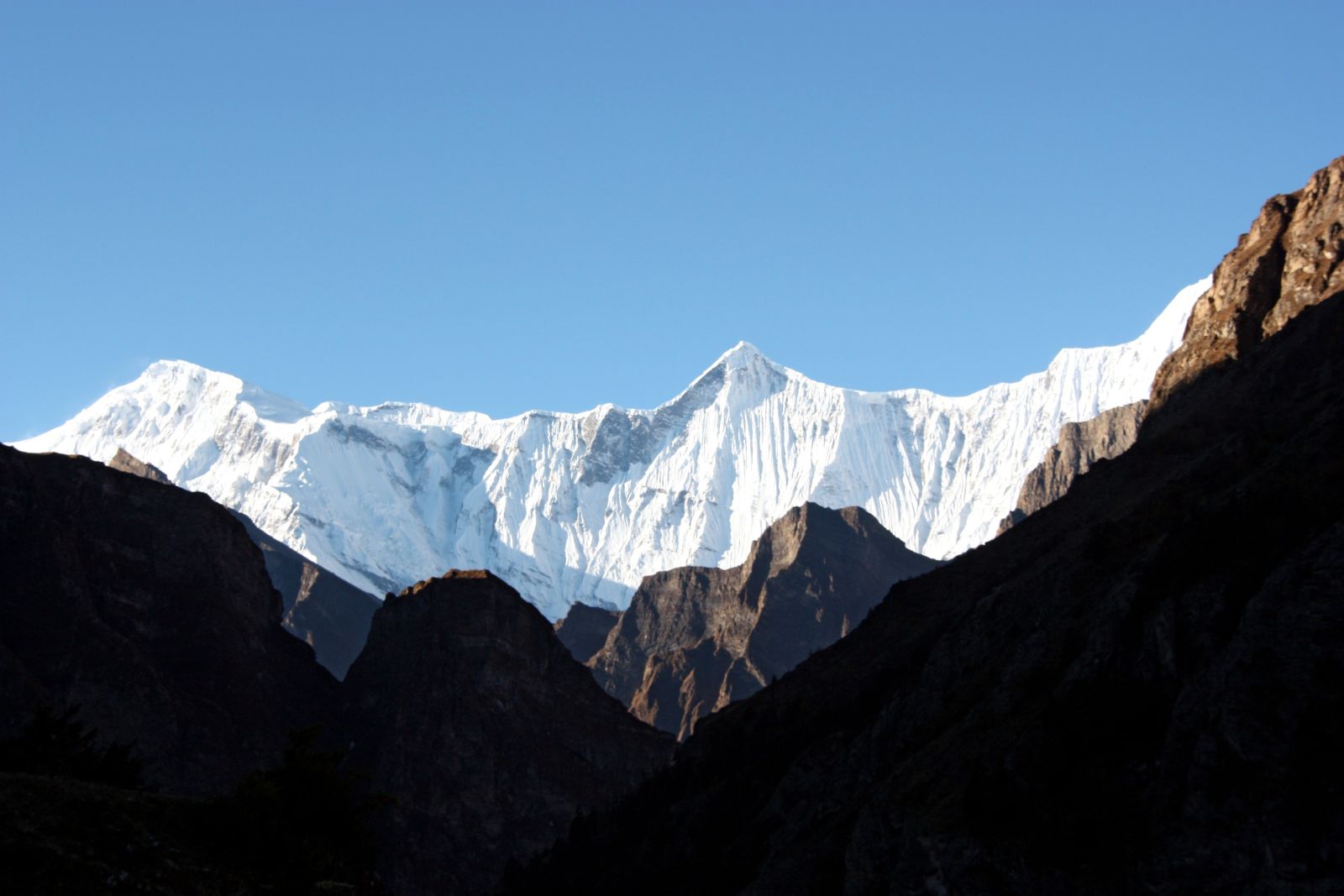 Blick zur Annapurna Gruppe