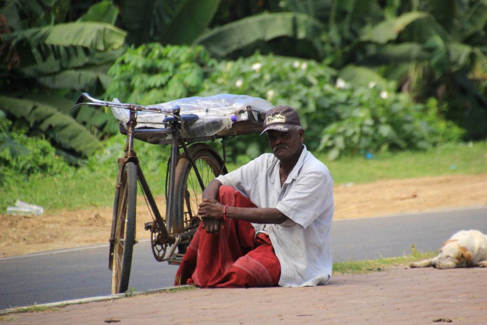 Straßenhändler in in Sri Lanka