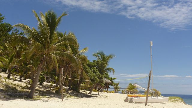 Volleyballfeld auf Malolo Island - Mamanucas