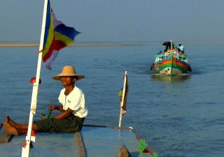 Bootsfahrt über den Irrawaddy