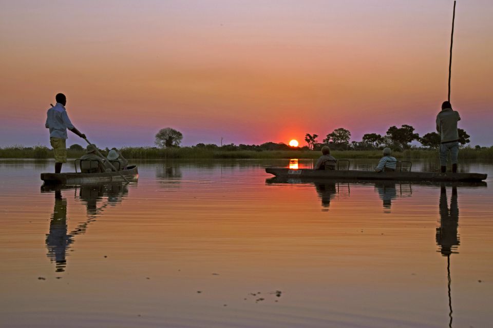 Okavango-Delta: Sonnenuntergang im Delta
