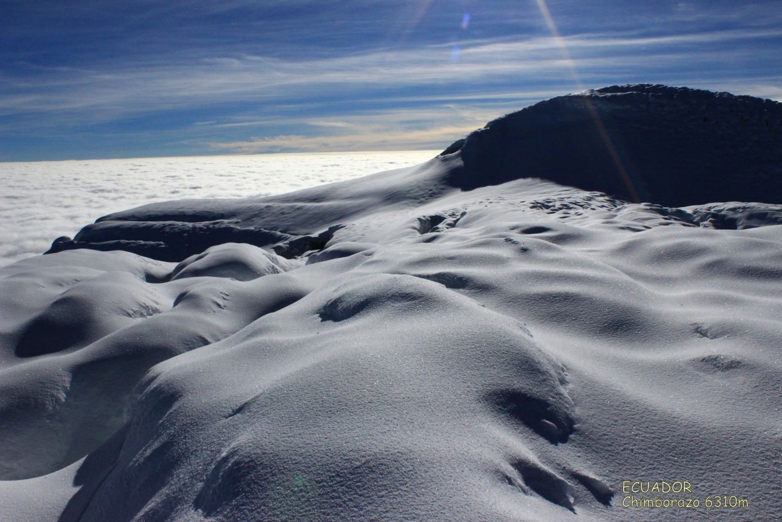 Gipfelplateau des Chimborazo
