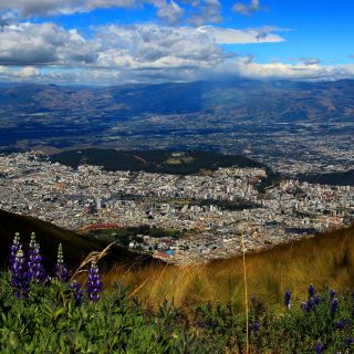 Quito liegt in einem weiten Hochtal auf 2800 m