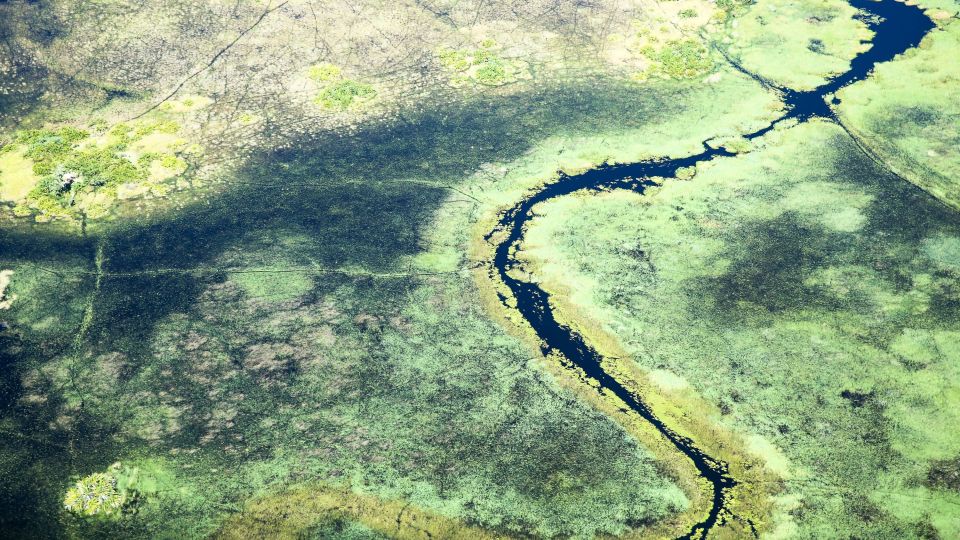 Luftaufnahme vom Okavango-Delta