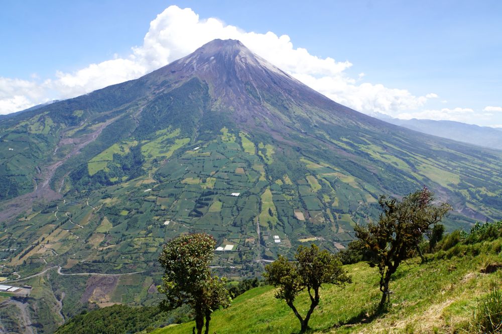 Der Tungurahua bei Baños gilt als aktiver Vulkan