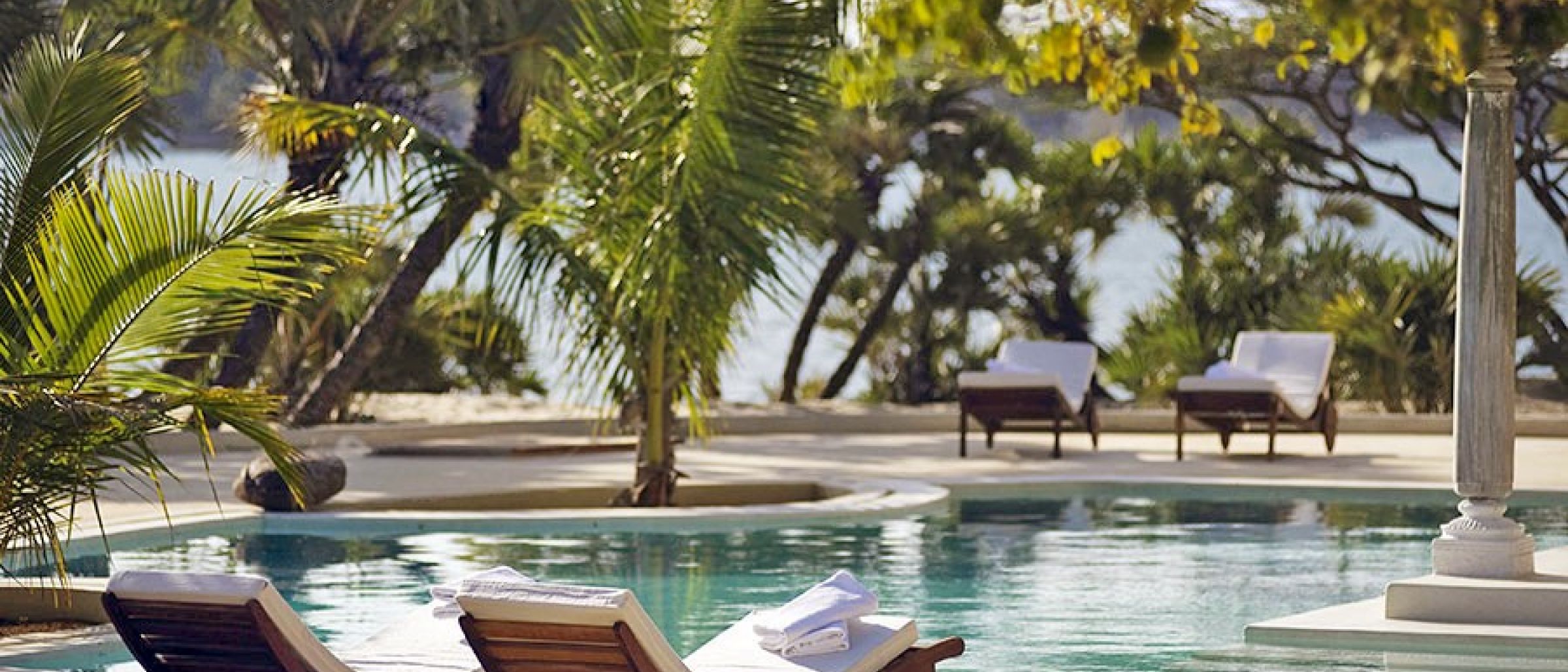 Pool im The Majlis Resort auf Lamu Island