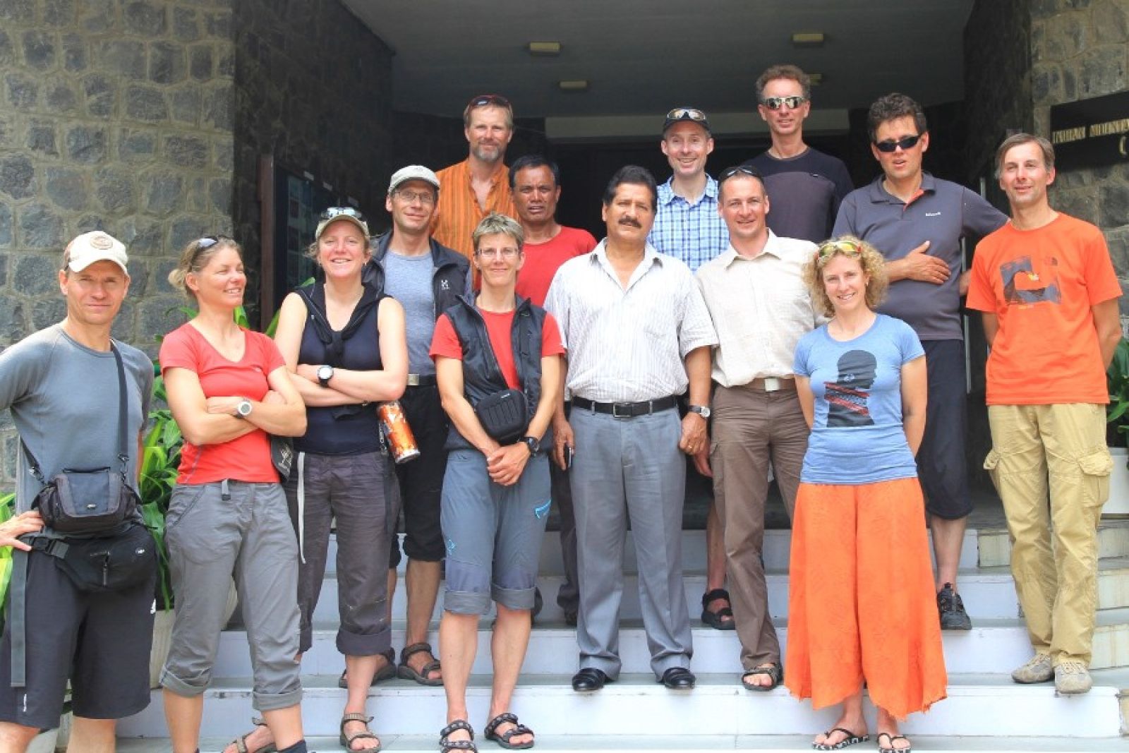 Abschluss-Gruppenfoto bei der Indian Mountaineering Foundation