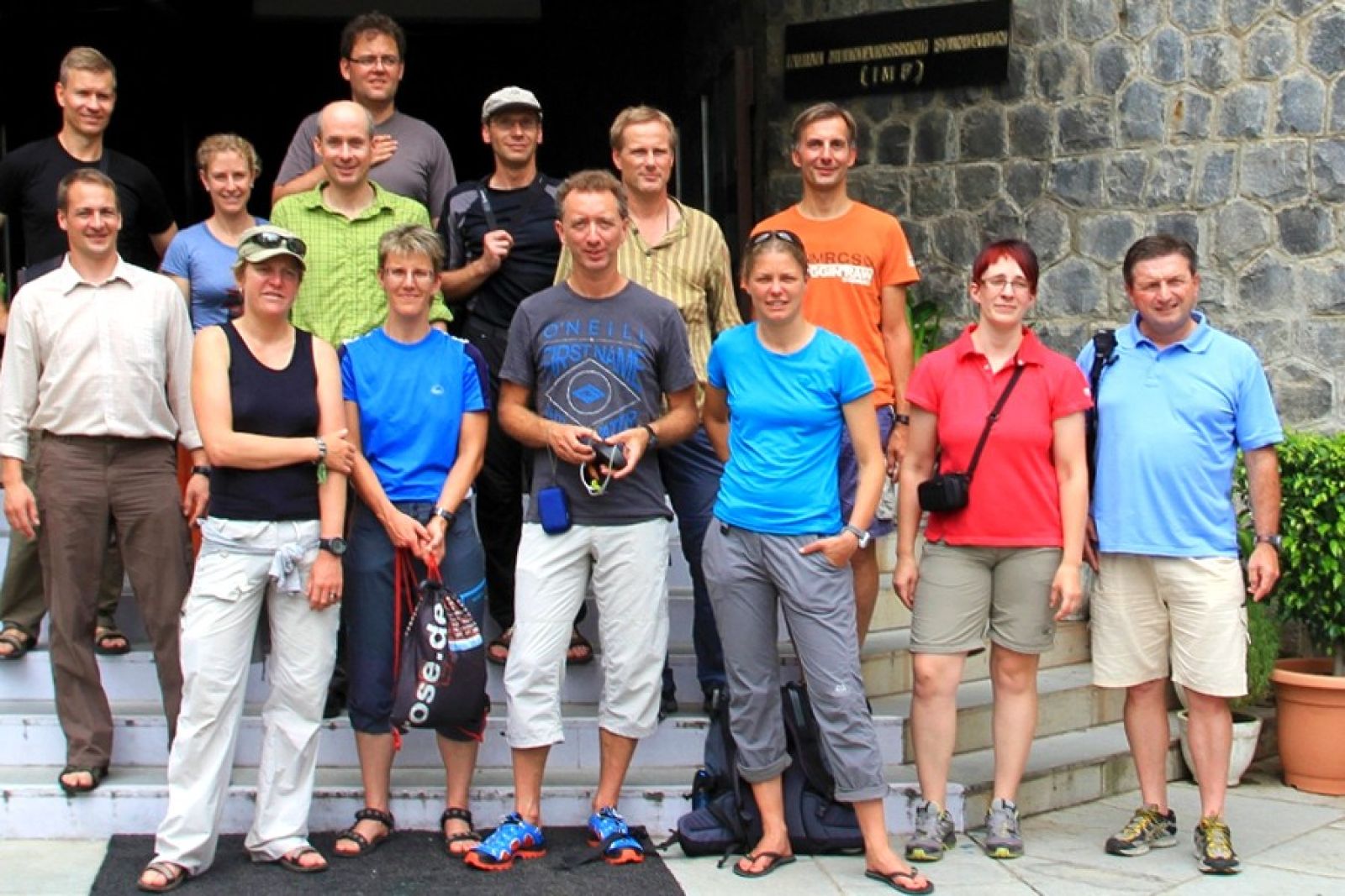 Gruppenfoto beim Briefing bei der Indian Mountaineering Foundation