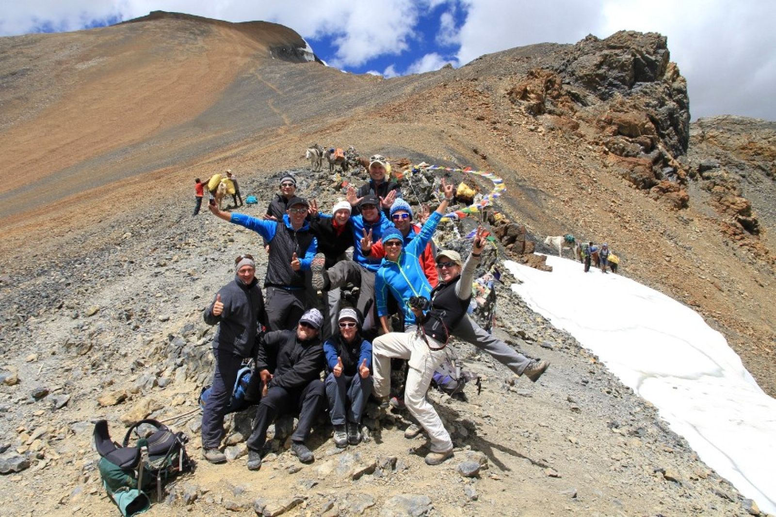 Gruppenfoto auf dem Kanji La (5250m)
