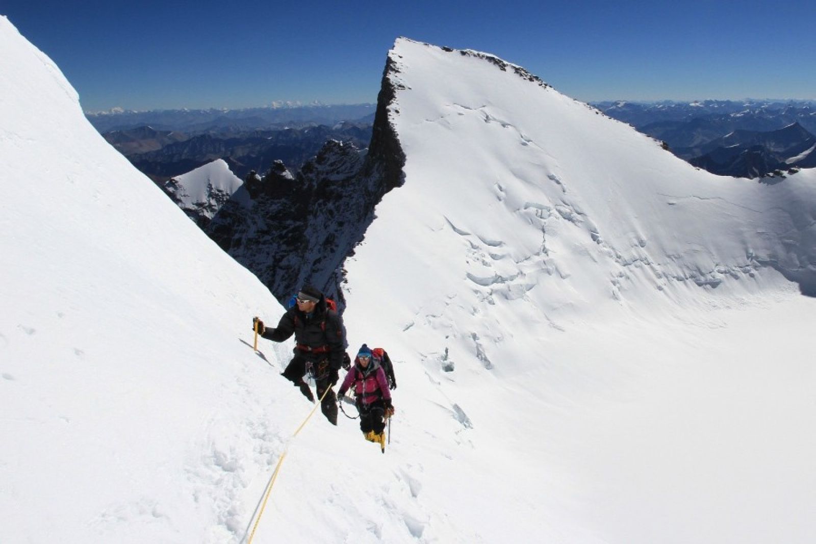 Gipfelaufstieg auf ca. 6700m