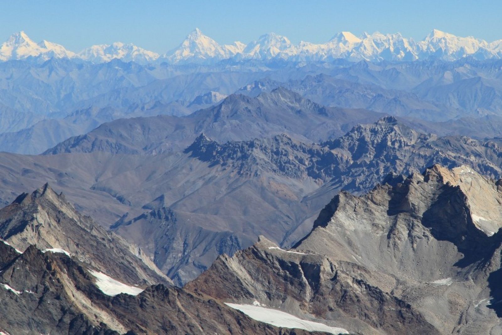 Gipfelblick auf die 8000er des Karakorum