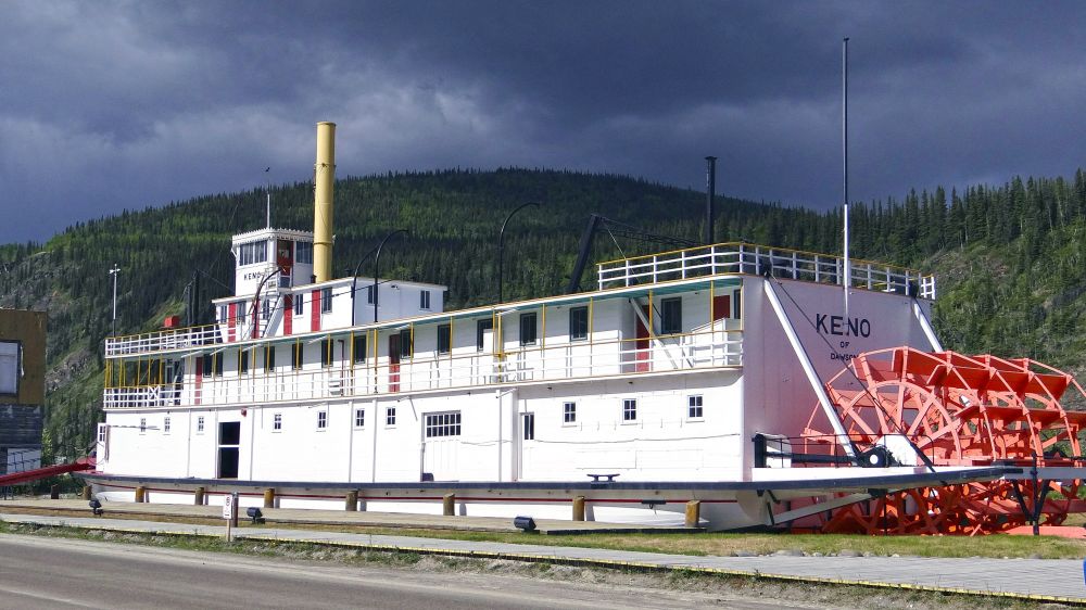 Das historische Schiff Keno in Dawson City
