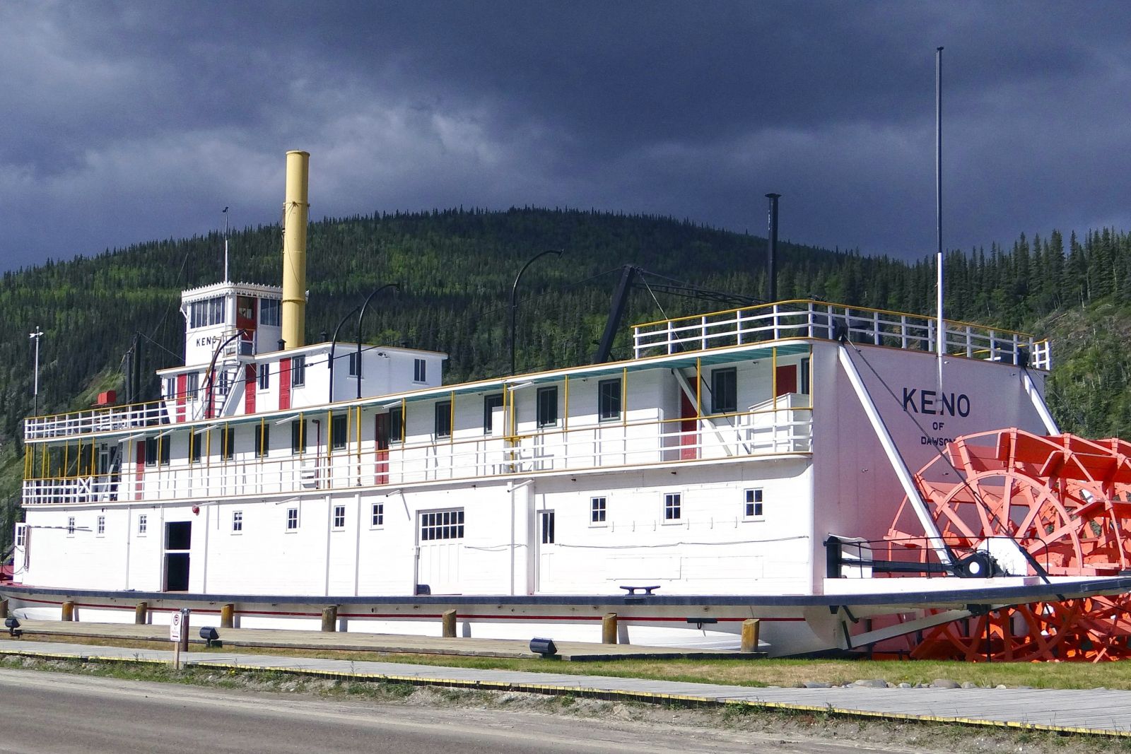Das historische Schiff Keno in Dawson City