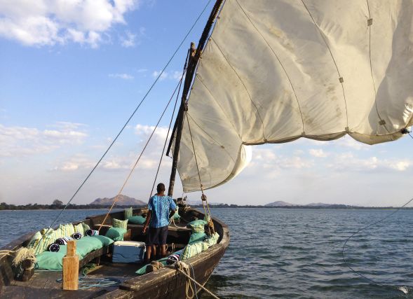 Dhow auf dem Malawisee