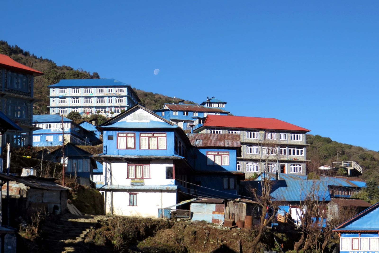 Kleines Dorf im Annapurna-Gebiet