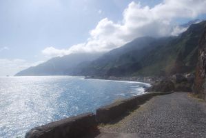 Berg- und Küstenlandschaft der Insel Santo Antao