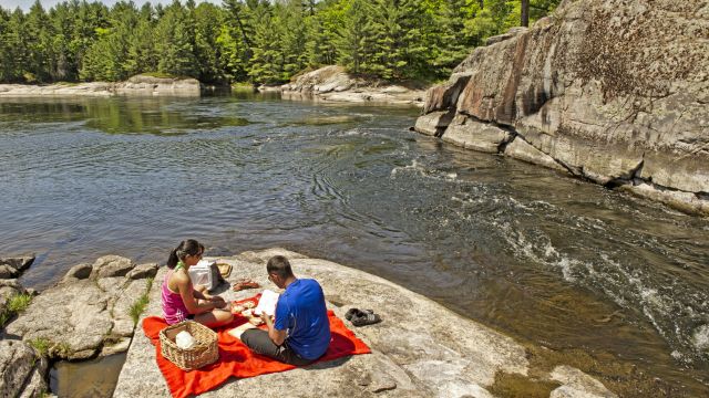 Picknick am French River, Ontario