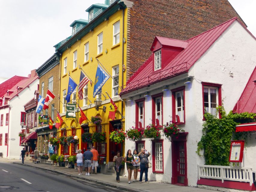 Bunte Häuser in Quebec City