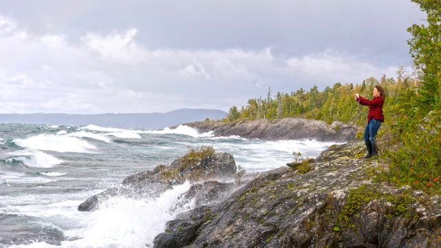An der Küste des Lake Superior, Ontario