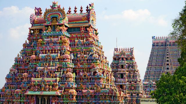 Sri-Ranganathaswami-Tempel in der Tempelstadt Srirangam
