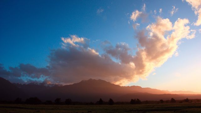 Sonnenuntergang Neuseeland